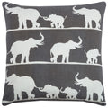 Rizzy Home Elephants Cotton Decorative Throw Pillow