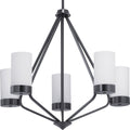 Elevate Collection Five Light Black Chandelier