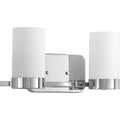 Elevate Chrome Finished Two Light Bath Fixture