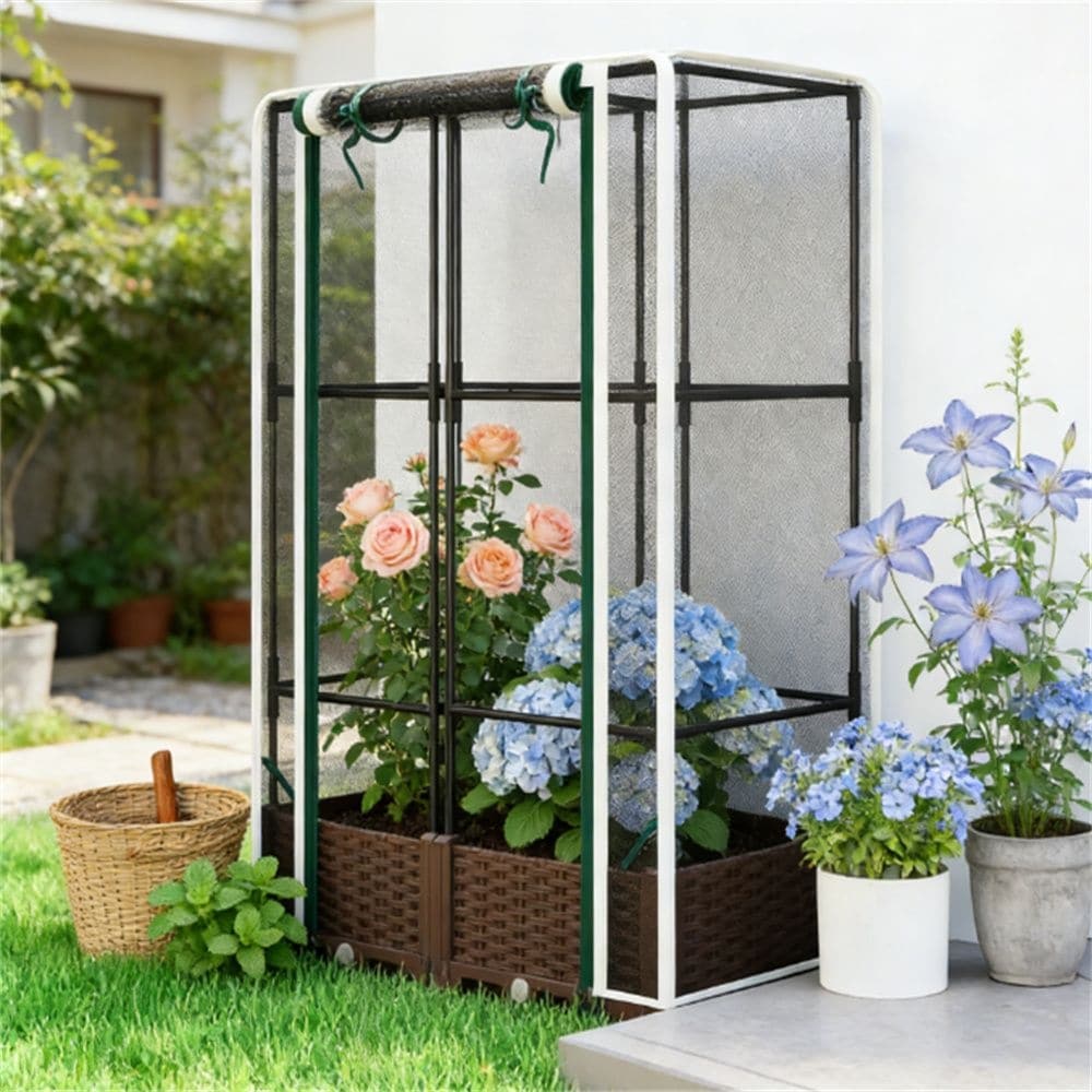 Elevated Garden Bed Plant Rack Flower Pot