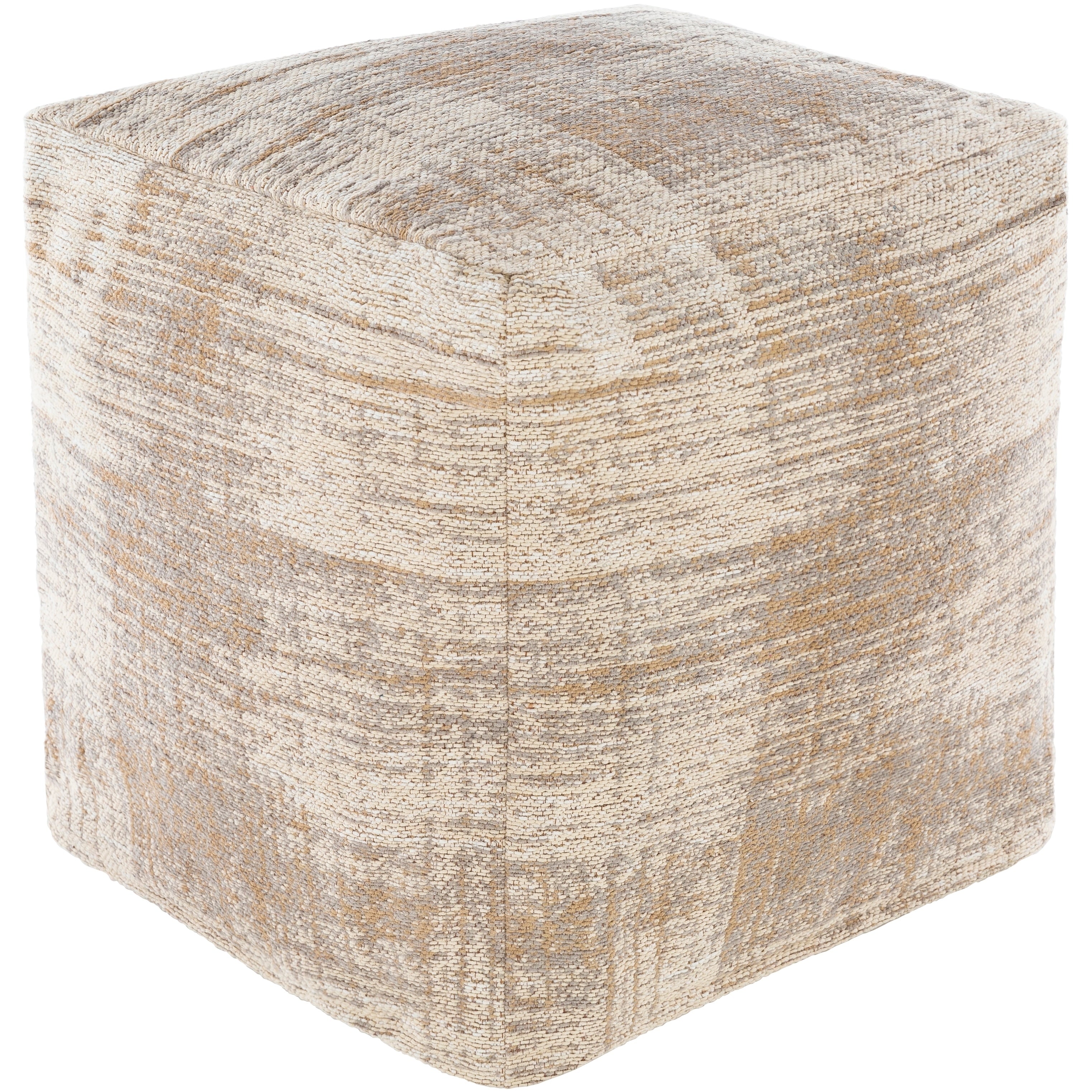 Elina Modern Abstract 18 Inch Cube Pouf