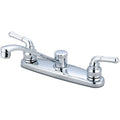 Elite 2 Handle Low Arc Kitchen Faucet With Lever Handles