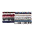 Elite Home Products Red Buffalo Plaid Cotton Flannel Sheet Set