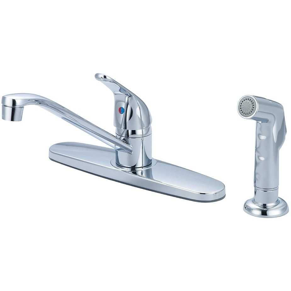 Elite Single Handle Kitchen Faucet With Spray And Flex Supply Lines