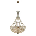 Elizabethan 28 Inch Wide 10 Light Chandelier In Dark Bronze 28In W