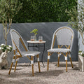 Elize Outdoor French Bistro Chair Set Of 2 By Christopher Knight Home