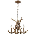 Elk 18 Inch Wide 3 Light Chandelier In Wood Tone