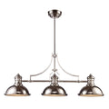 Elk Chadwick Polished Nickel 3 Light Billiard