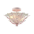 Elk Circeo 2 Light Led Semi Flush In Light Led Pink