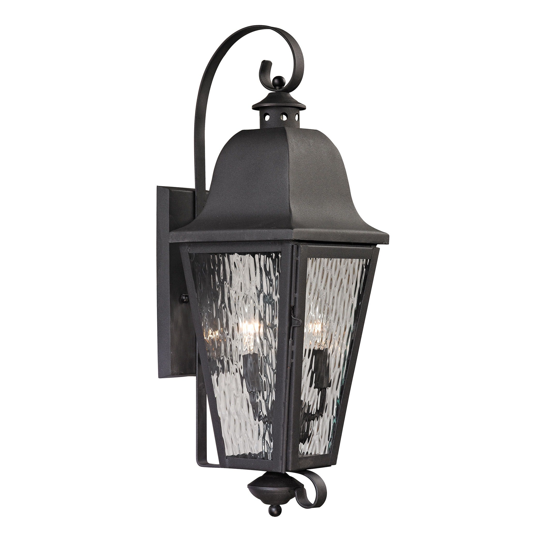 Elk Forged Brookridge Charcoal 2 Light Outdoor Sconce