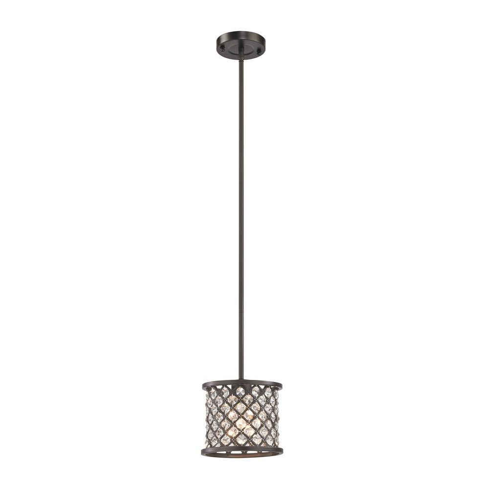 Elk Genevieve 1 Light Led Pendant In Oil Rubbed Bronze