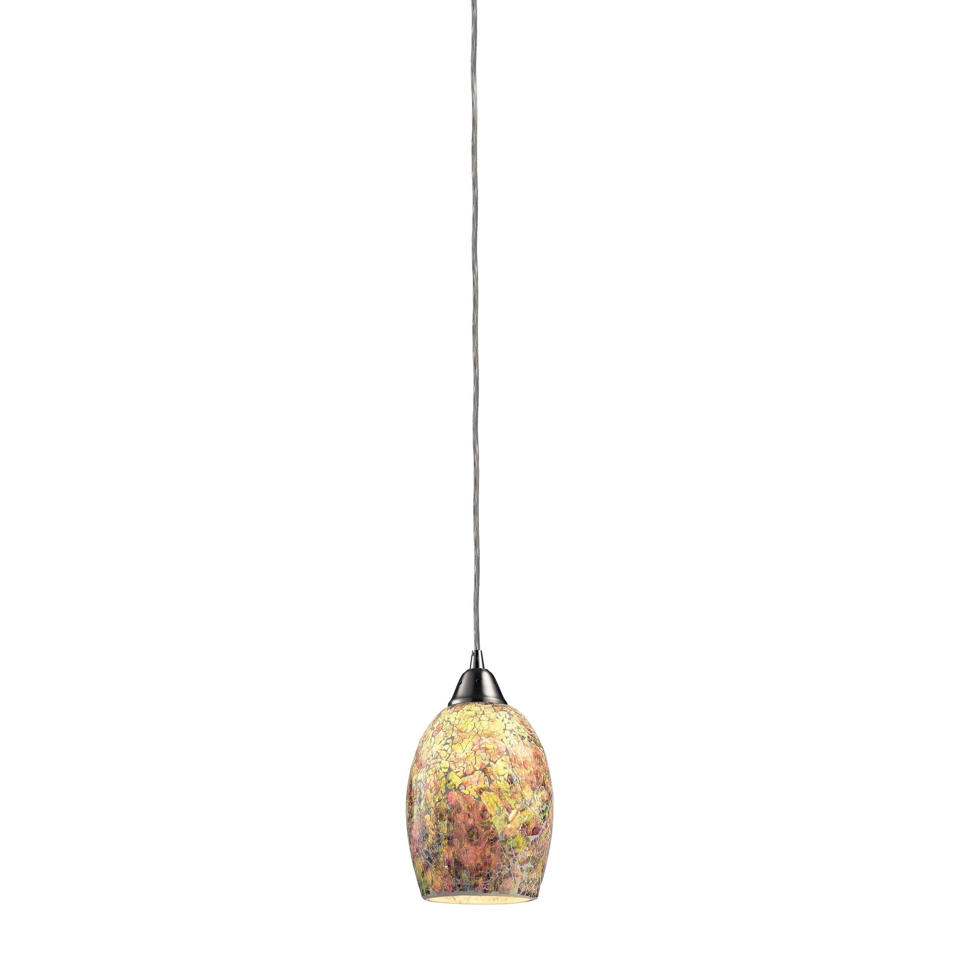 Elk Lighting Avalon 1 Light Satin Nickel Pendant