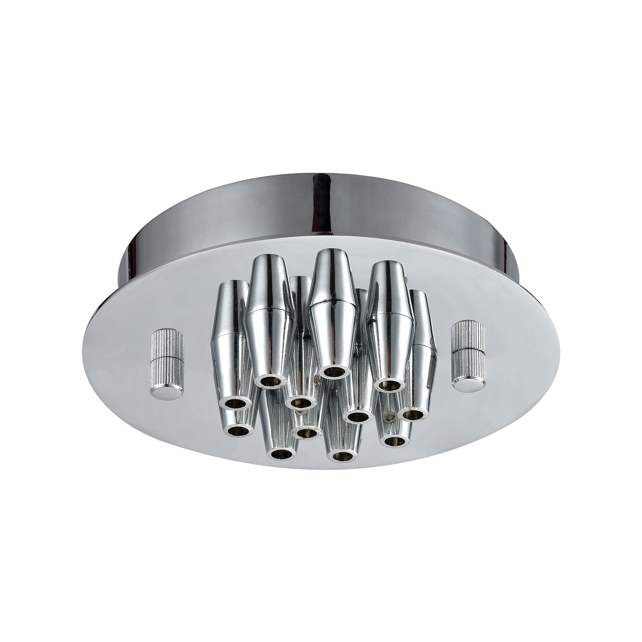 Elk Illuminaire Accessories 12 Light Small Round Canopy Flush Mount In Polished Chrome