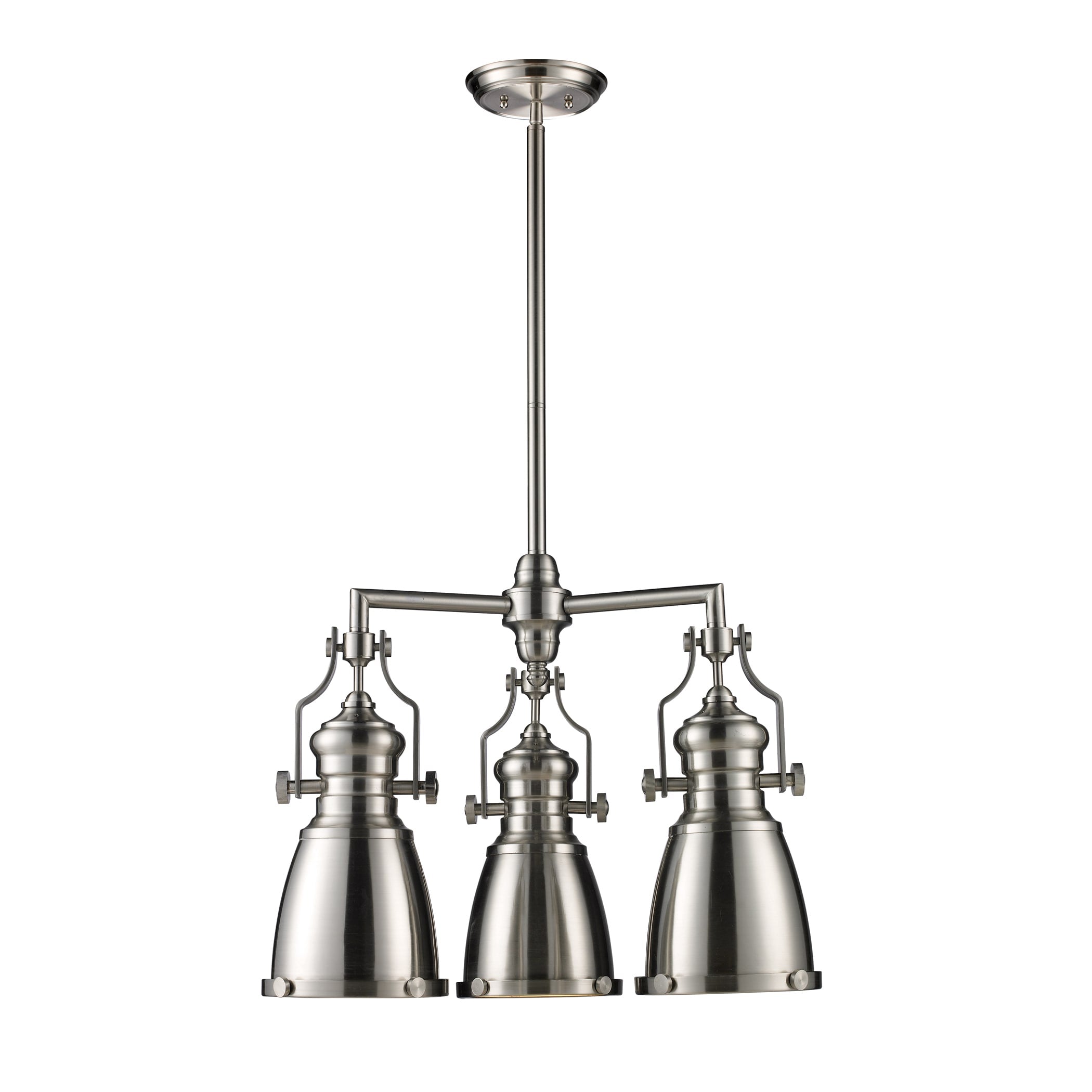 Elk Lighting Chadwick 3 Light Satin Nickel Chandelier
