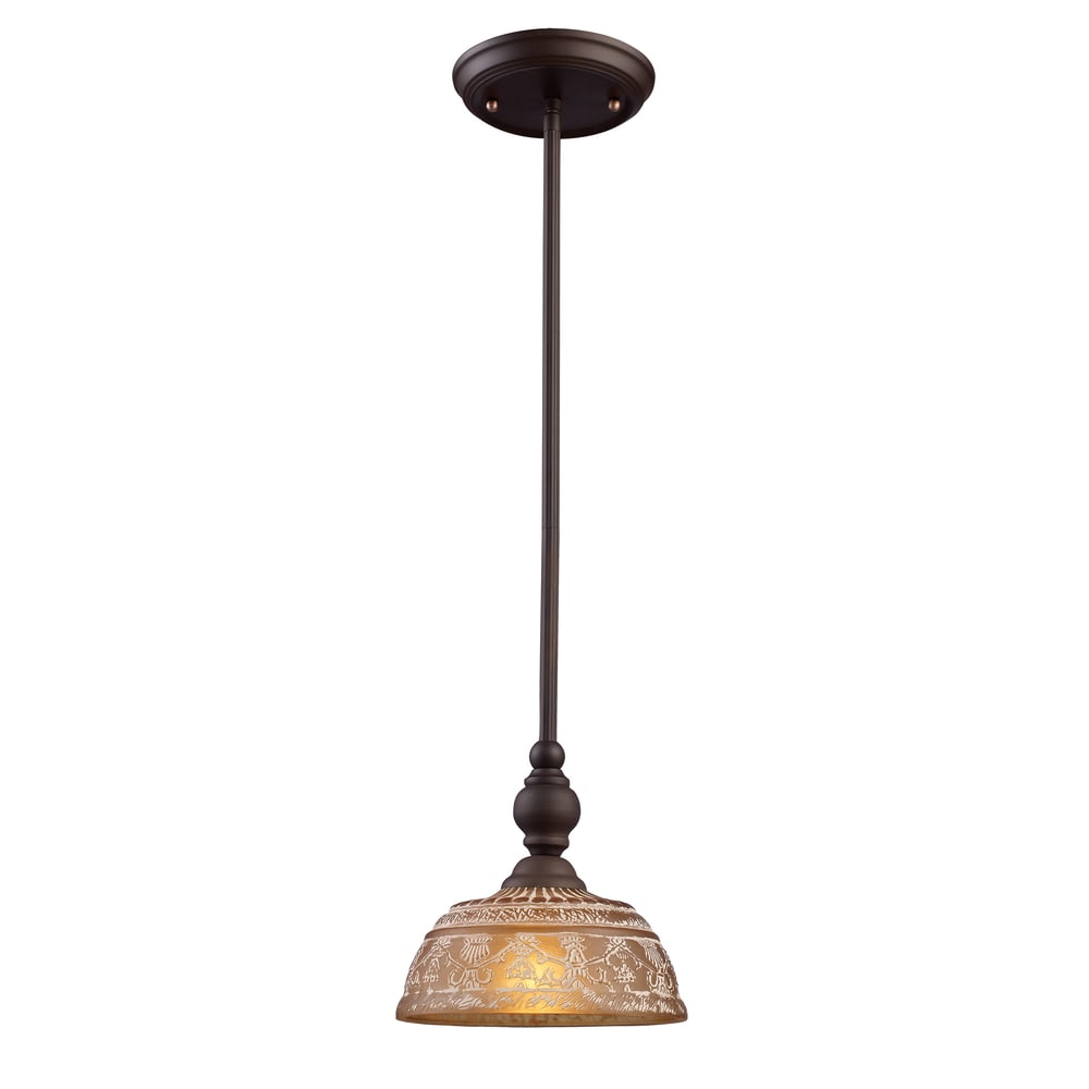 Elk Lighting Norwich 1 Light Oiled Bronze Pendant