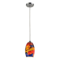 Elk Lighting Surrealist Single Light Polished Chrome Pendant 9 H X 5 D