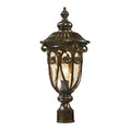 Elk Logansport Hazelnut Bronze 1 Light Outdoor Post Lamp
