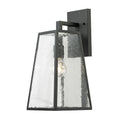 Elk Meditterano Textured Matte Black 1 Light 18 Inch Outdoor Sconce