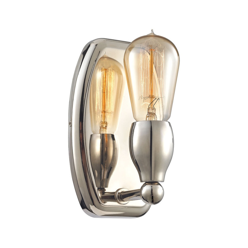 Elk Vernon 1 Light Vanity In Polished Nickel