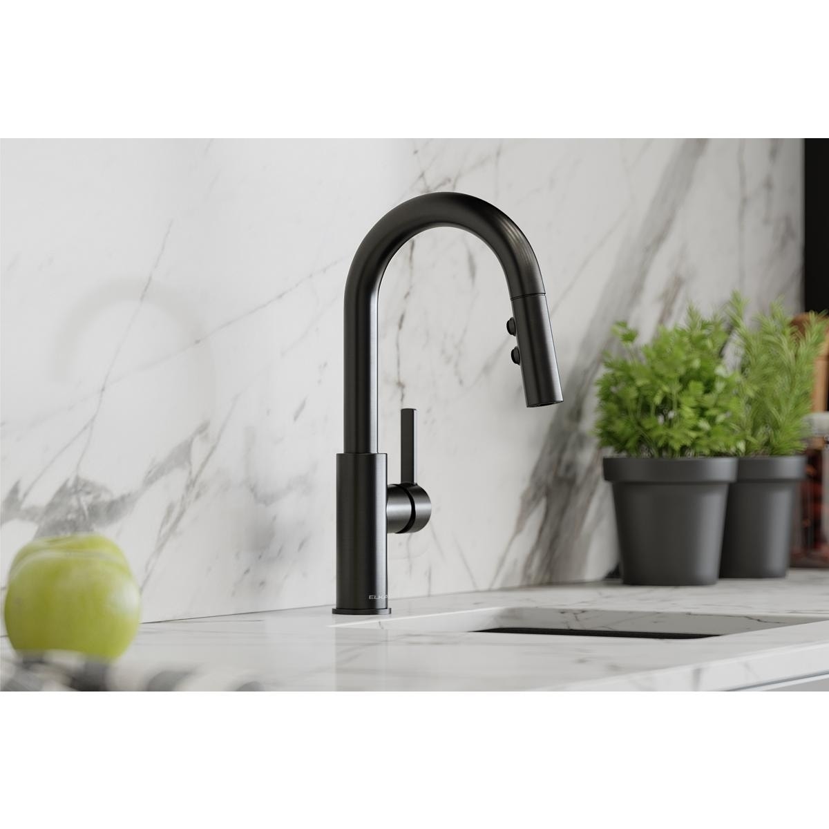 Elkay Avado Single Hole Bar Faucet With Pull Down Spray And Lever Handle