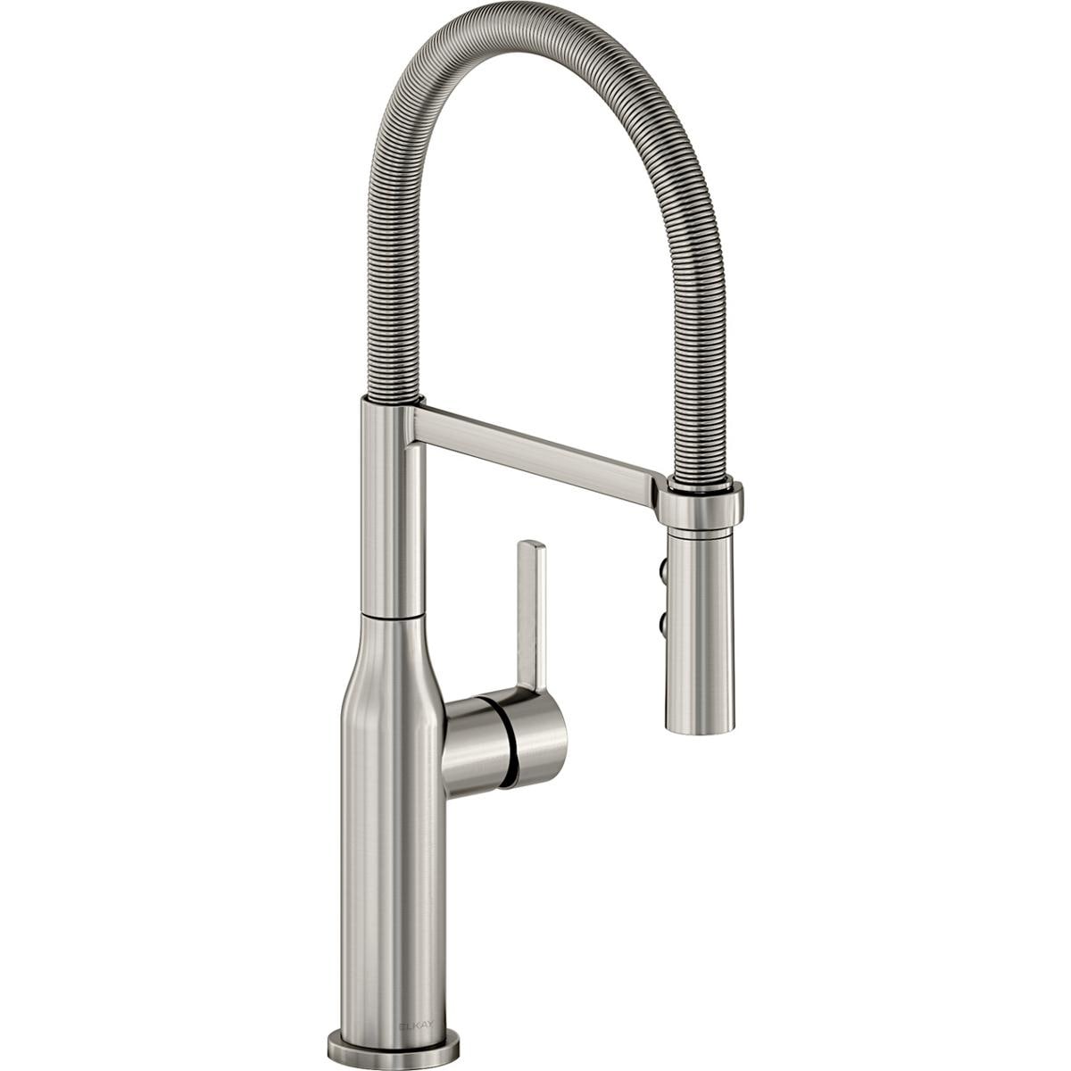 Elkay Avado Single Hole Kitchen Faucet With Semi Professional Spout And Forward Only Lever Handle