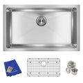 Elkay Crosstown 16 Gauge Stainless Steel 30 1 2 X 18 1 2 X 8 Single Bowl Undermount Sink Kit
