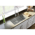 Elkay Crosstown 16 Gauge Stainless Steel 32 1 2 X 18 X 10 Single Bowl Undermount Sink Kit