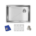 Elkay Ectru24179Rtc Crosstown 25 1 2In Undermount Single Basin Stainless Steel Kitchen Sink Stainless Steel
