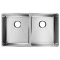 Elkay Ectru31179T Crosstown Stainless Steel 31 1 2 X 18 1 2 X 9 Equal Double Bowl Undermount Sink Stainless Steel