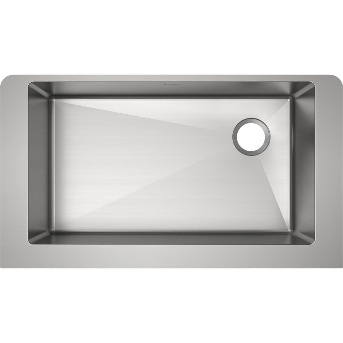 Elkay Ectruf30179R 31 1 2 Apron Front Undermount Single Basin 18 Gauge Stainless Steel Kitchen Sink With Sound Guard And