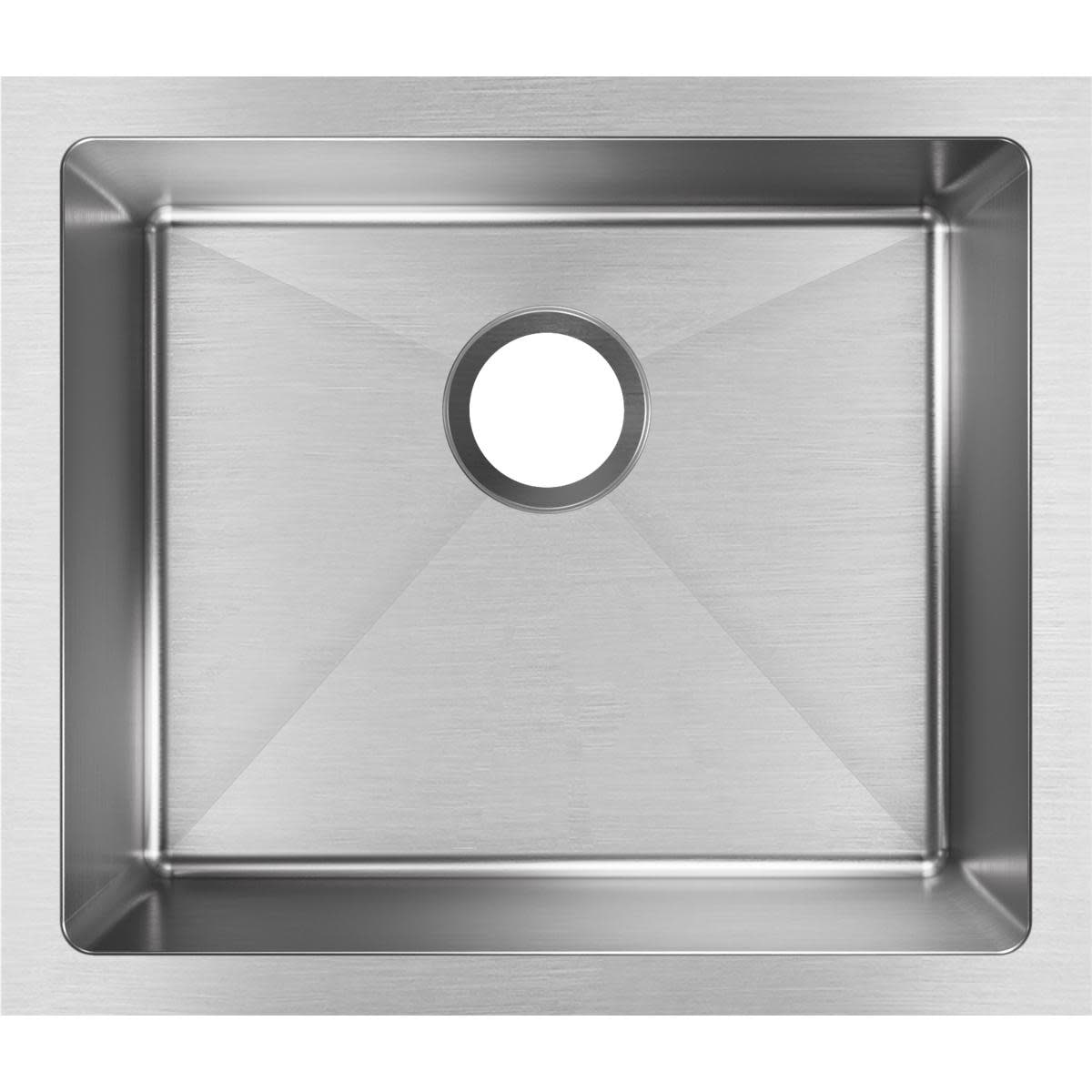 Elkay Efru191610T Crosstown 21 1 2In Undermount Single Basin Stainless Steel Kitchen Sink Stainless Steel