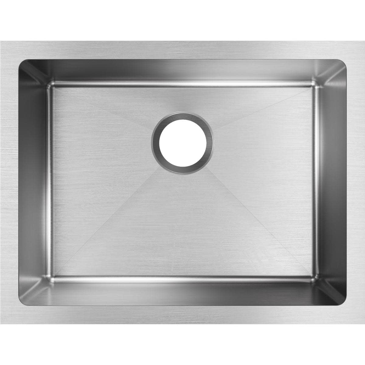 Elkay Efru211510T Crosstown 23 1 2In Undermount Single Basin Stainless Steel Kitchen Sink Stainless Steel