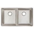 Elkay Eluh3118T Lustertone Iconix 32 3 4 Undermount Double Basin Stainless Steel