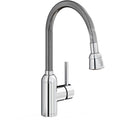Elkay Lk2500 Pursuit 1.5 2.2 Gpm Deck Mounted Kitchen Faucet With Flexible Spout And Escutcheon Chrome