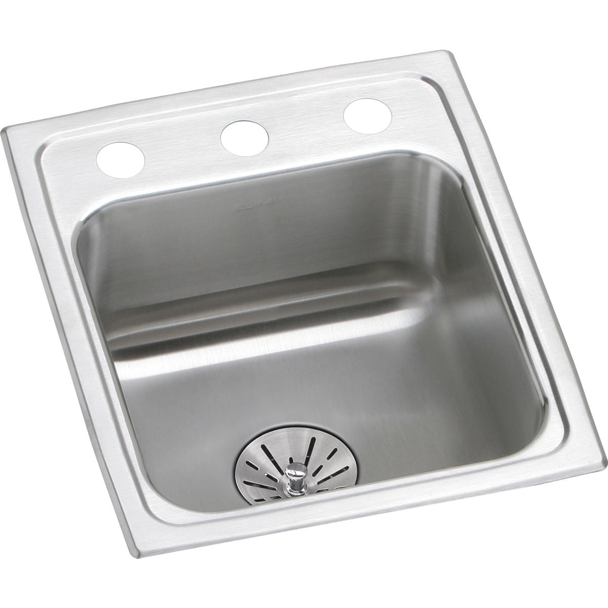 Elkay Lustertone Classic Stainless Steel 13 X 16 X 6 1 2 Single Bowl Drop In Ada Sink With Perfect Drain