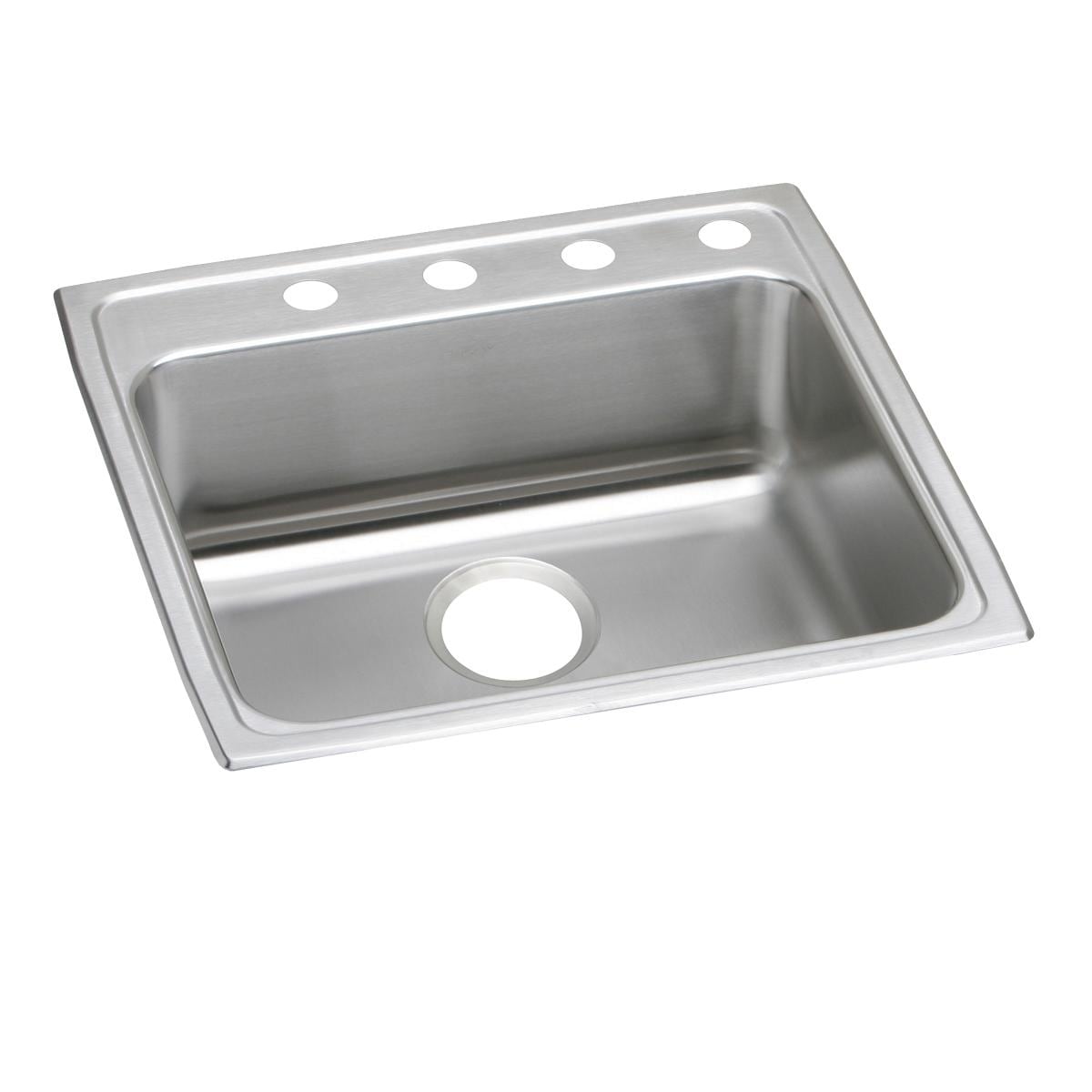 Elkay Lustertone Classic Stainless Steel 22 X 22 X 5 1 2 Single Bowl Drop In Ada Sink