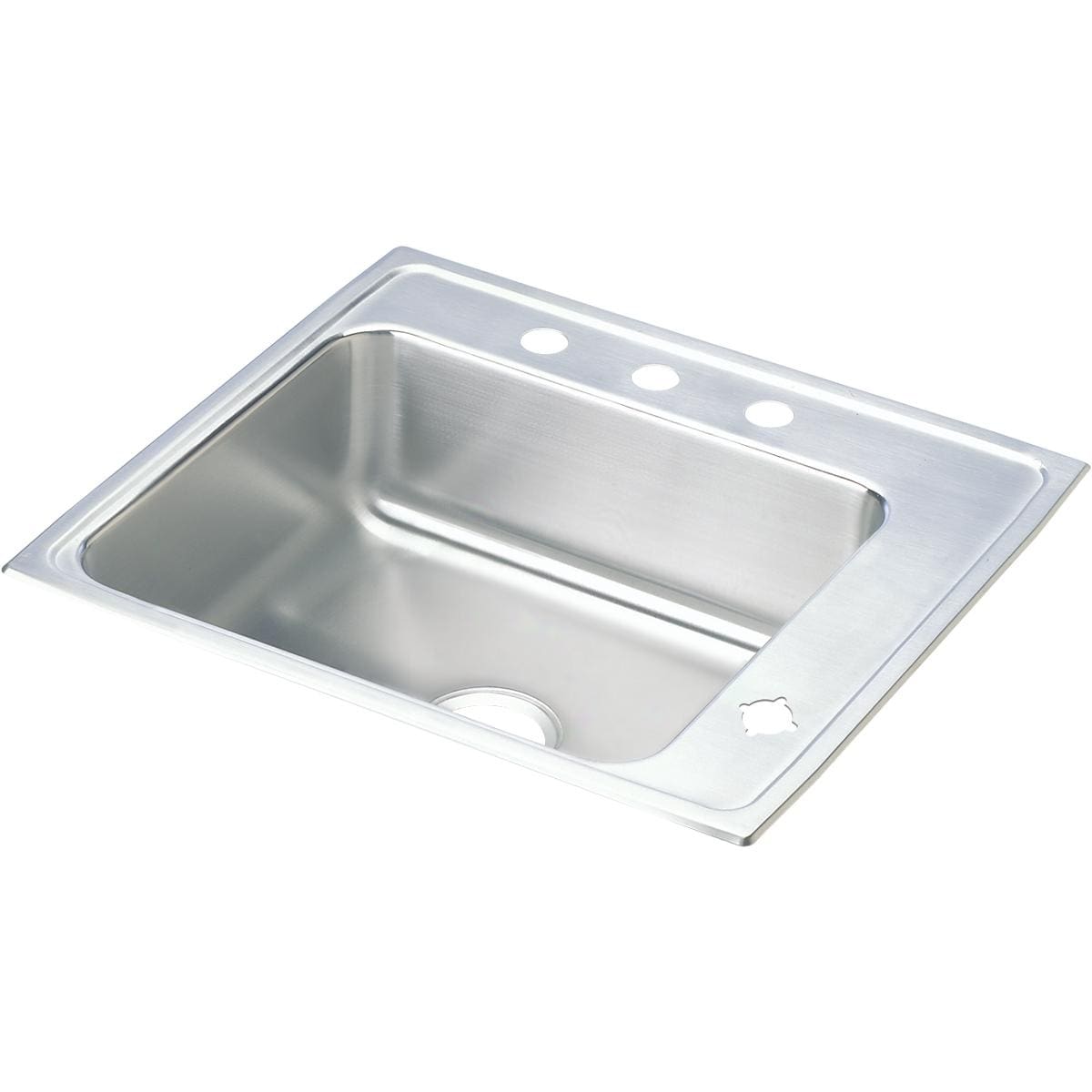 Elkay Lustertone Classic Stainless Steel 25 X 22 X 7 5 8 Single Bowl Drop In Classroom Sink