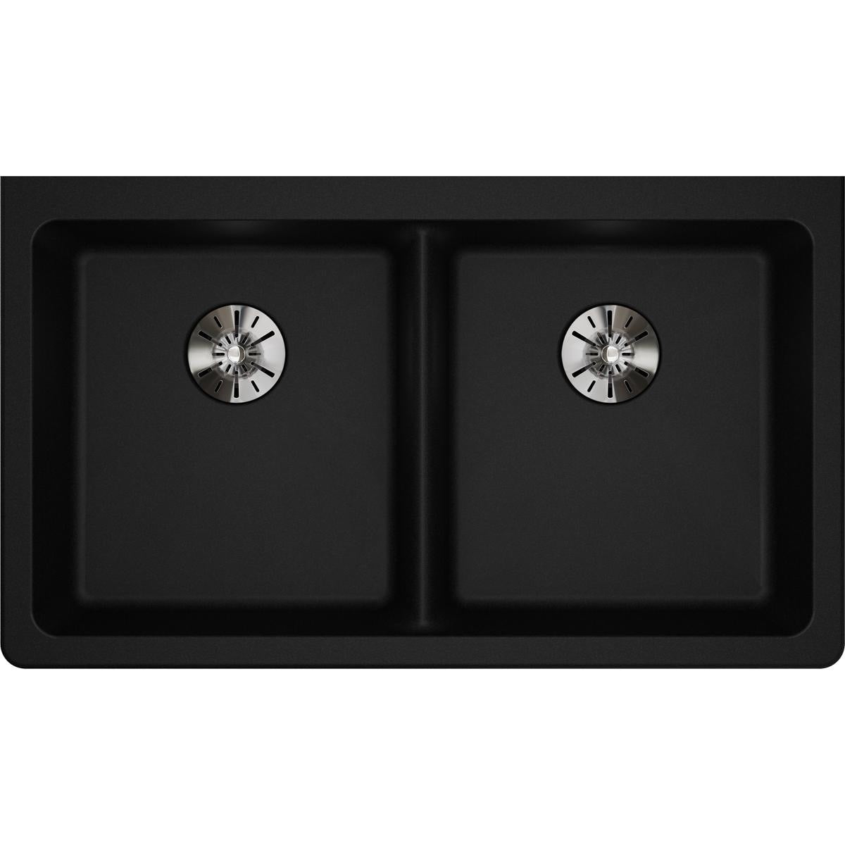 Elkay Quartz Classic 33 X 18 1 2 X 5 1 2 Undermount Ada Sink With Perfect Drain