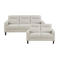 Ellery Chenille 2 Piece Living Room Sofa Sets With Wood Feet