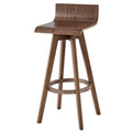 Ellery Mid Century Modern Swivel Wood Stool Set Of 2 Inspire Q Modern