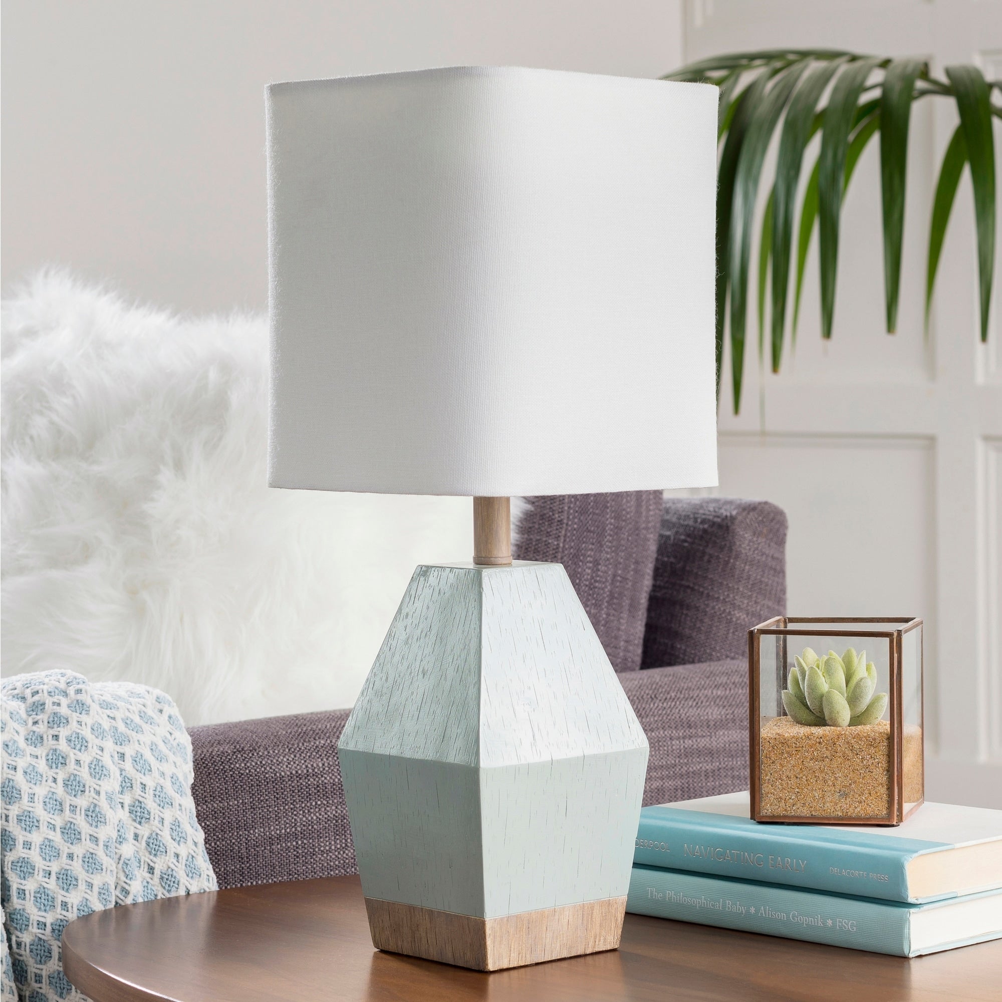 Ellinor Aqua Petite Table Lamp