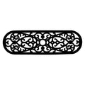 Elliptical Curl Door Mat 30 X 10