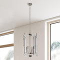 Ellison Chandelier Clear Nickel