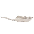 Elongated Aluminum Abstract Leaf Tray Large