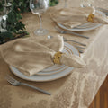 Elrene Barcelona Damask Fabric Set Of 4 Napkins