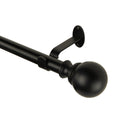 Elrene Cordelia Adjustable Window Curtain Rod And Ball Shaped Finial