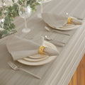 Elrene Denley Stripe Damask Fabric Set Of 4 Napkins