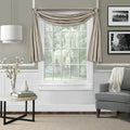 Elrene Leila Matelasse Beaded Window Valance