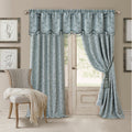 Elrene Mia Jacquard Blackout Scallop Window Valance