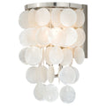 Vaxcel Elsa Capiz Shell 1L Vanity Satin Nickel